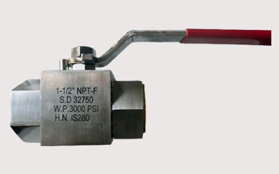 Super Duplex Steel S32750 Instrument Ball Valves